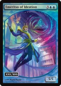 Emeritus of Ideation (Retro Frame) (Serial Numbered) (Double Rainbow Foil) from Secrets of Strixhaven