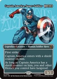 Captain America, Super-Soldier (Borderless) (0352) from Marvel Super Heroes