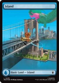Island (0435) (Surge Foil) from Marvel Super Heroes