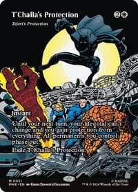 T'Challa's Protection - Teferi's Protection (Borderless) from Marvel Universe Eternal-Legal