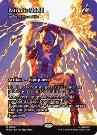 Patriotic Shield - Sword of Fire and Ice (Borderless) from Marvel Universe Eternal-Legal