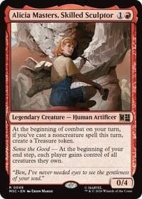 Alicia Masters, Skilled Sculptor (Surge Foil) from Commander: Marvel Super Heroes