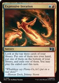 Expressive Iteration (Surge Foil) from Commander: Marvel Super Heroes