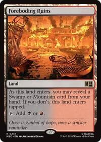 Foreboding Ruins (Surge Foil) from Commander: Marvel Super Heroes
