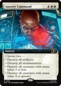 Austere Command (Extended Art) from Commander: Marvel Super Heroes