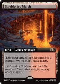 Smoldering Marsh (Extended Art) from Commander: Marvel Super Heroes