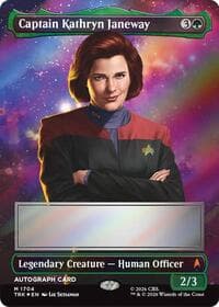 Captain Kathryn Janeway (Borderless) (Signed) from Star Trek