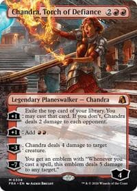 Chandra, Torch of Defiance (Borderless) from Reality Fracture