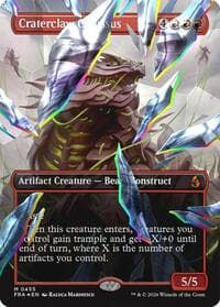 Craterclaw Colossus (Borderless) (Facet Foil) (0455) from Reality Fracture