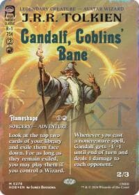 Gandalf, Goblins' Bane (Borderless) (Surge Foil) from The Hobbit