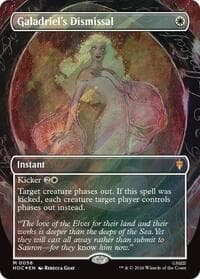 Galadriel's Dismissal (Borderless) (Surge Foil) from The Hobbit: Eternal-Legal
