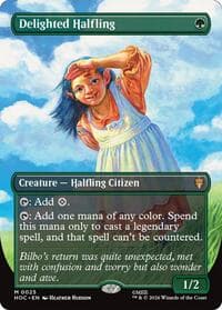 Delighted Halfling (Borderless) from The Hobbit: Eternal-Legal