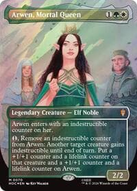 Arwen, Mortal Queen (Borderless) (Surge Foil) from The Hobbit: Eternal-Legal