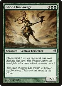 Ghor-Clan Savage from Duel Decks: Heroes vs. Monsters