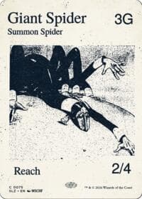 Giant Spider (0075) from Secret Lair x MSCHF: The Zeta Set