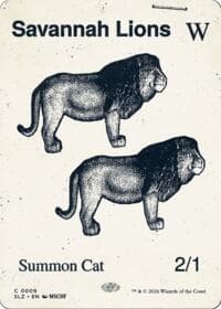 Savannah Lions (0009) from Secret Lair x MSCHF: The Zeta Set