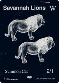 Savannah Lions (0130) from Secret Lair x MSCHF: The Zeta Set