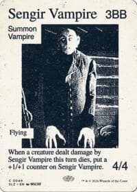 Sengir Vampire (0049) from Secret Lair x MSCHF: The Zeta Set