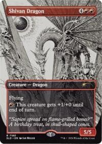 Shivan Dragon (7180) from Secret Lair Drop Series