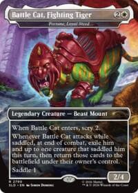 Battle Cat, Fighting Tiger - Fortune, Loyal Steed from Secret Lair Drop Series