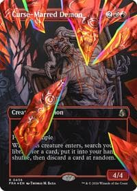 Curse-Marred Demon (Borderless) (Facet Foil) from Reality Fracture