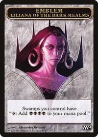 Emblem - Liliana of the Dark Realms from Magic 2014 (M14)