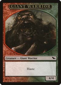Giant Warrior Token from Shadowmoor