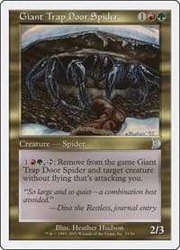 Giant Trap Door Spider from Deckmasters Garfield vs Finkel