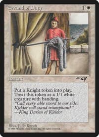 Errand of Duty (Page Holding Sword) from Alliances