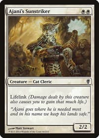 Ajani's Sunstriker from Conspiracy