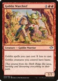 Goblin Warchief from Duel Decks: Speed vs. Cunning