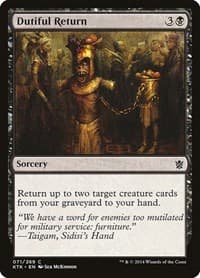 Dutiful Return from Khans of Tarkir