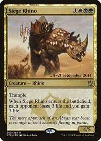 Siege Rhino from Prerelease Cards