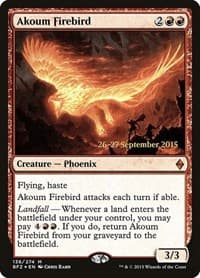 Akoum Firebird from Prerelease Cards