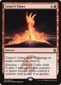Crater's Claws from Prerelease Cards