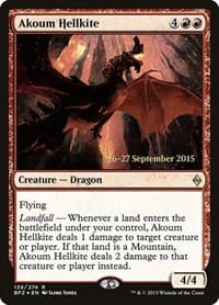 Akoum Hellkite from Prerelease Cards