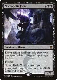 Necropolis Fiend from Prerelease Cards
