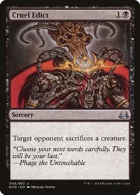 Cruel Edict from Duel Decks: Anthology