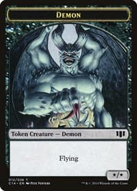 Demon (012) // Zombie (016) Double-Sided Token from Commander 2014