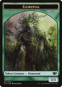 Elemental // Beast (019) Double-Sided Token from Commander 2014