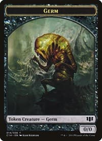 Germ // Zombie (016) Double-Sided Token from Commander 2014