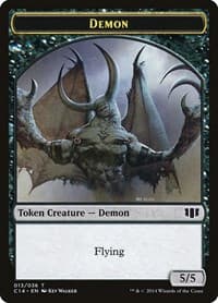 Demon (013) // Zombie (016) Double-Sided Token from Commander 2014