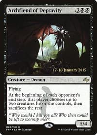 Archfiend of Depravity from Prerelease Cards