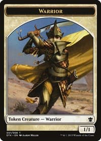 Warrior Token from Dragons of Tarkir
