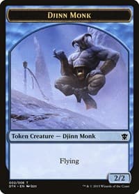 Djinn Monk Token from Dragons of Tarkir