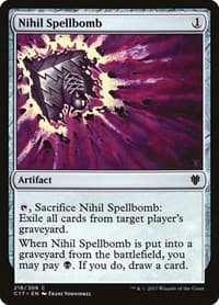 Nihil Spellbomb from Commander 2017