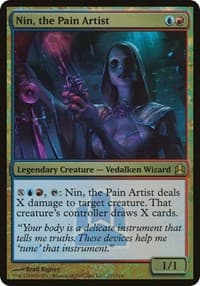Nin, the Pain Artist (Commander Launch Promo) from Oversize Cards