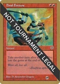 Final Fortune - 1998 Ben Rubin (MIR) (SB) from World Championship Decks