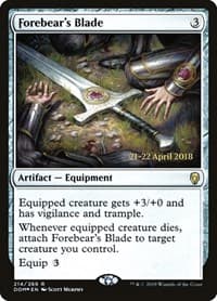 Forebear's Blade from Prerelease Cards