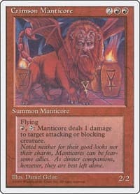 Crimson Manticore from Fourth Edition